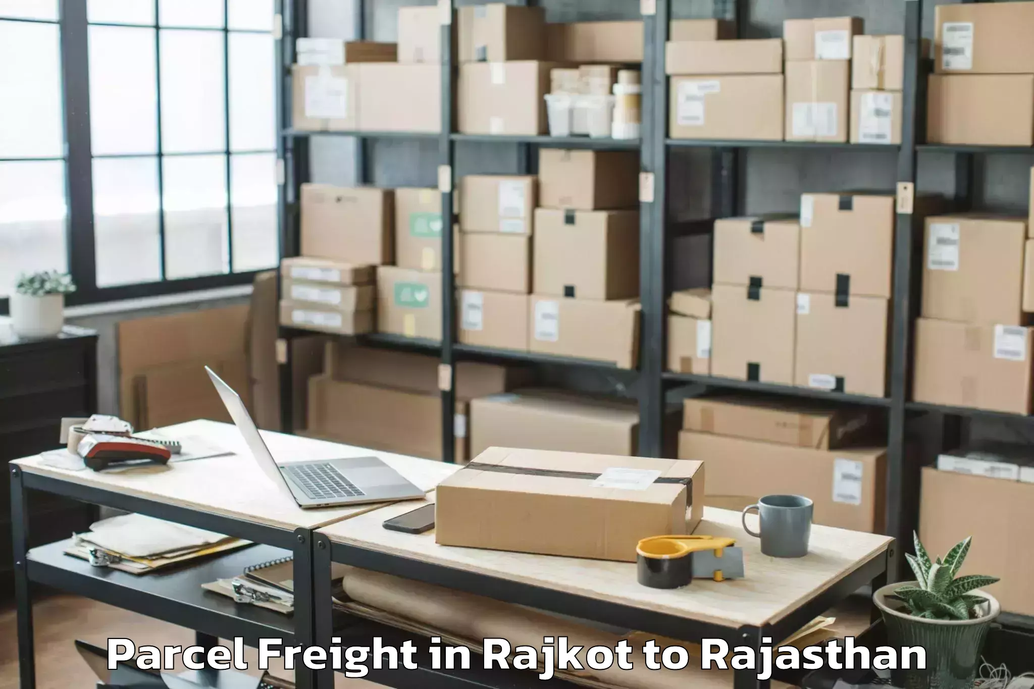 Get Rajkot to Deoli Parcel Freight